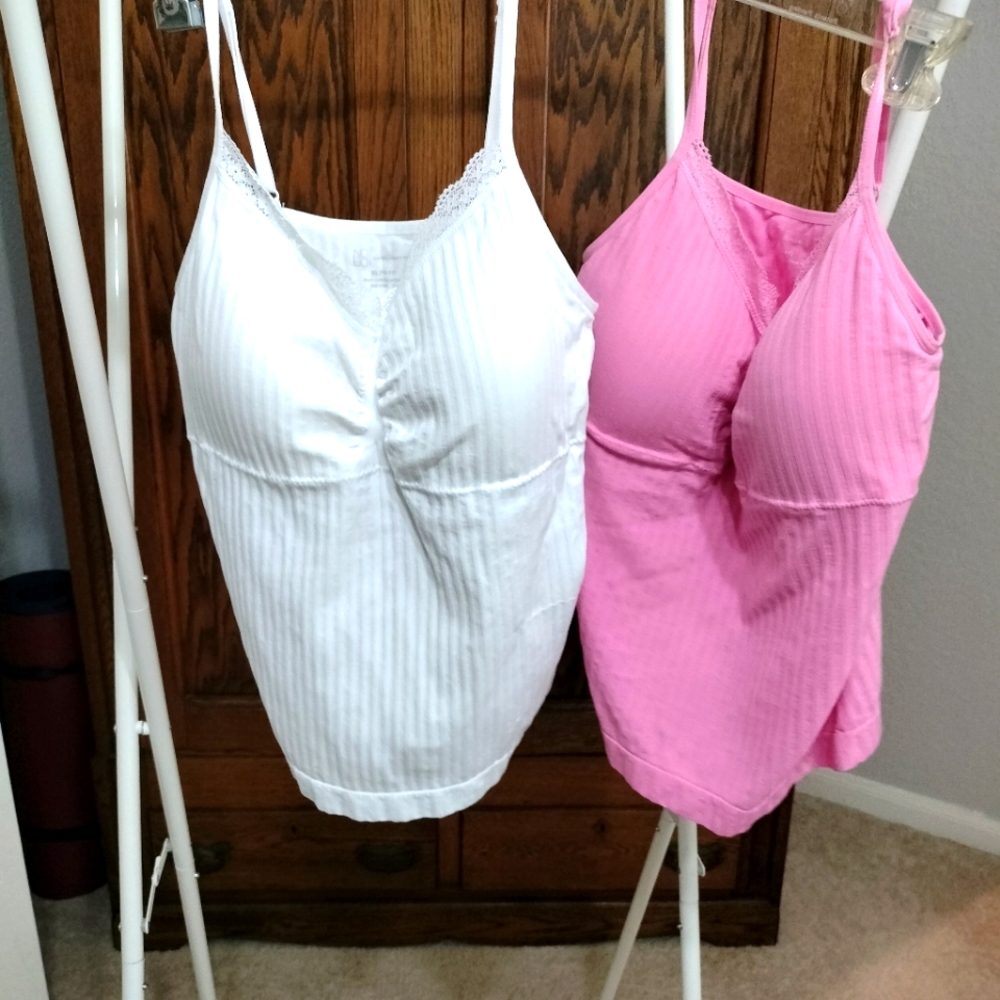 Stretch padded duo of never worn camisoles - XL 15-17, No Boundaries